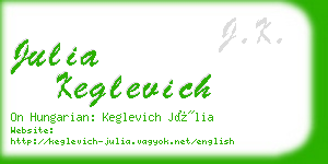 julia keglevich business card